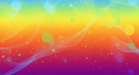 abstract colorful background with bokeh defocused lights and starsの素材