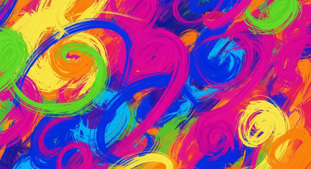 Abstract colorful brush strokes background. Vector illustration. Can be used for wallpaper, pattern fills, web page background,surface textures.の素材