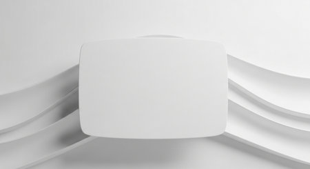 White abstract background with geometric shapes. 3d rendering, 3d illustration.の素材