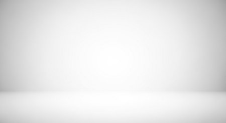 Empty white studio room. Light background. 3d render illustration.の素材