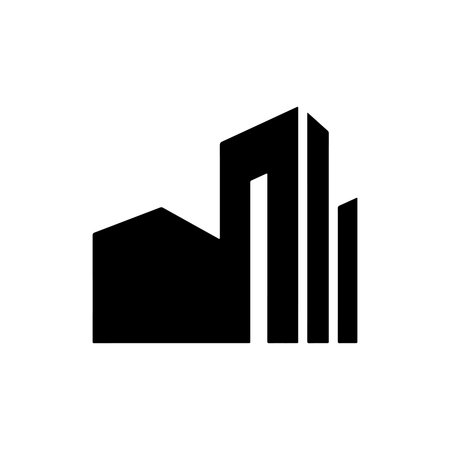 building icon. building icon vector design symbol. building icon logo.の素材