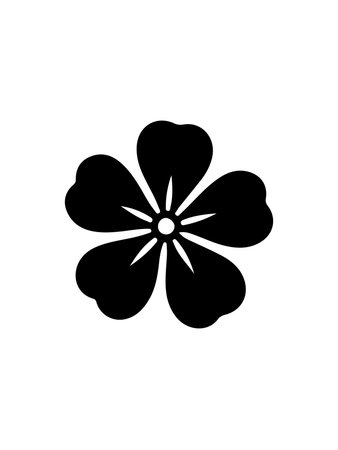 Flower icon vector design template. Floral icon vector design symbolの素材