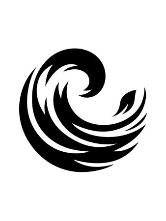 Water wave icon vector illustration template design logo. Suitable for any purpose.の素材