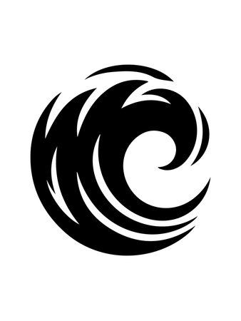 Wave Icon Logo Design Vector Template. Wave symbol or logo design.の素材