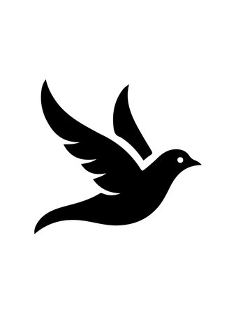 Dove icon isolated on white background. Dove icon. Dove icon vectorの素材