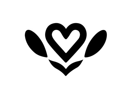 Heart icon. Love symbol. Valentine day sign. Flat design style.の素材