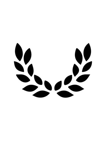 Laurel wreath icon. Laurel wreath vector icon.の素材