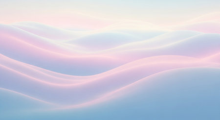 Abstract background with pink and blue waves. 3d rendering, 3d illustration.の素材