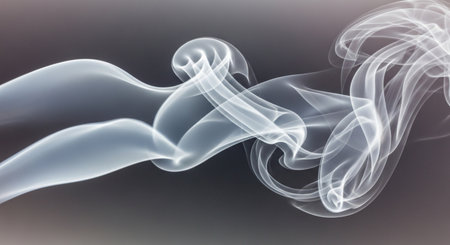 Abstract smoke on a black background. 3d rendering, 3d illustration.の素材