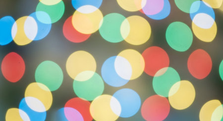 Abstract circular bokeh background of Christmaslight,abstract backgroundの素材