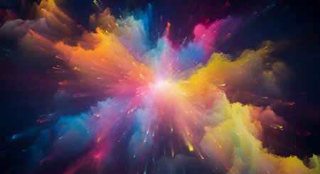 Abstract fractal. Fractal art background for creative design. Decoration for wallpaper, desktop, poster, cover booklet. Print for clothes, t-shirt. Creative illustration for designの素材