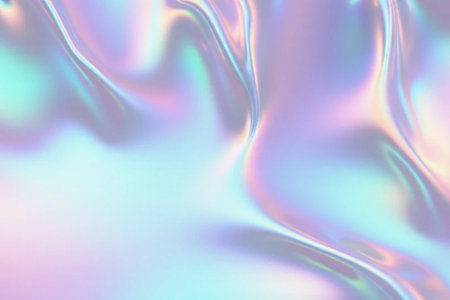 Holographic foil texture. Holographic foil in pastel colors. Abstract background for design.の素材