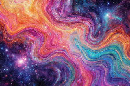 Nebula and stars in deep space. Elements of this image furnished by NASA.の素材