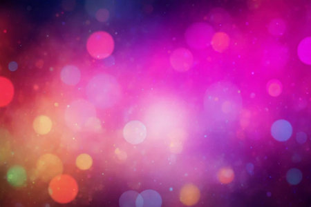 abstract background with bokeh defocused lights and stars.の素材