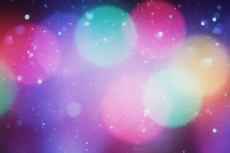 abstract multicolored bokeh background for Christmas and New Yearの素材