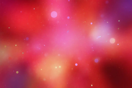 abstract background with bokeh defocused lights and stars.の素材