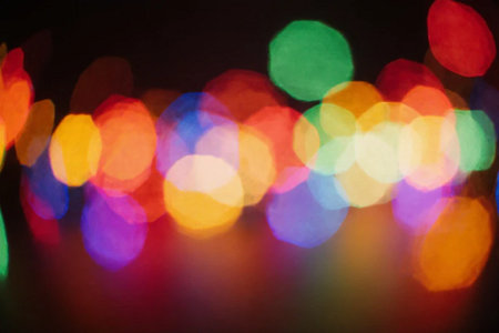 Abstract circular bokeh background of Christmaslight,abstract backgroundの素材