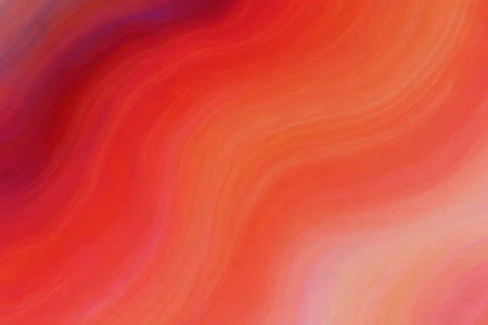 abstract background with some smooth lines in it and orange red gradientの素材