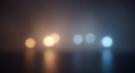 Abstract blurred bokeh background. Defocused bokeh lights.の素材