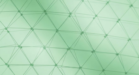 Polygonal background with connecting dots and lines. Connection structure.の素材