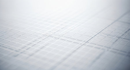Close-up of a wireframe grid. 3d rendering.の素材