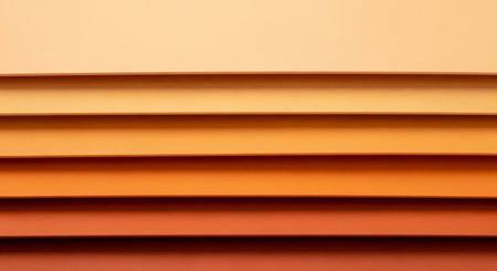 abstract background of orange sheets of paper, shallow depth of fieldの素材