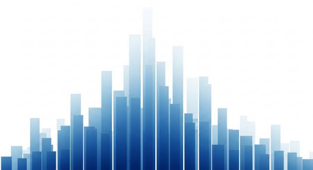 Abstract blue background. Vector illustration. Can be used for wallpaper, web page background, web banners.の素材