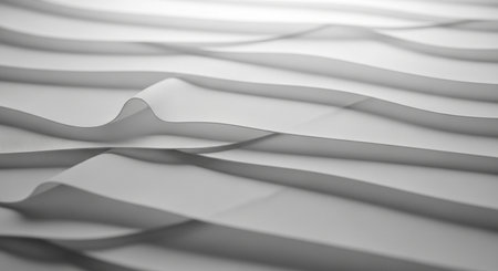 Abstract 3d rendering of wavy surface. Creative modern background.の素材