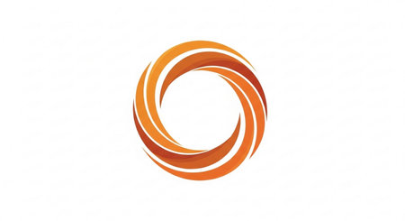 Circle logo vector icon design template. Swoosh logotypeの素材