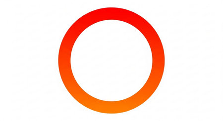 3d rendering of a circle on a white background with shadow.の素材
