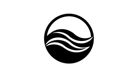 Water wave icon vector. Wave symbol. Water wave icon vector.の素材