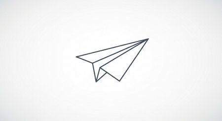 Paper airplane icon, vector illustration, eps10, contains transparencyの素材