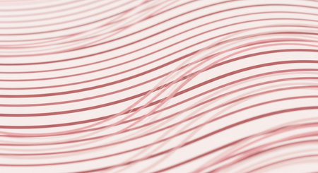 Abstract background with wavy lines. 3d rendering, 3d illustration.の素材