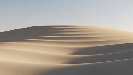 White Sand Dunes in the Desert of Dubai, United Arab Emiratesの素材