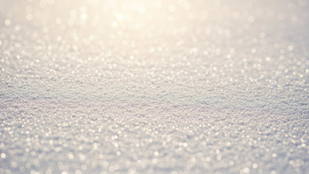 Snow texture. Abstract winter background with snowflakes and bokehの素材