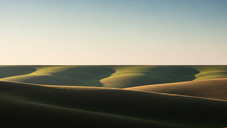 Landscape of Tuscany in the morning. Tuscany, Italyの素材