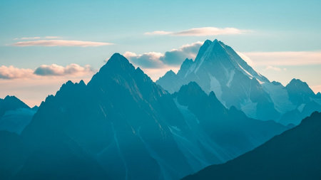 Beautiful mountains landscapes in Cordillera Huayhuash, Peru, South Americaの素材