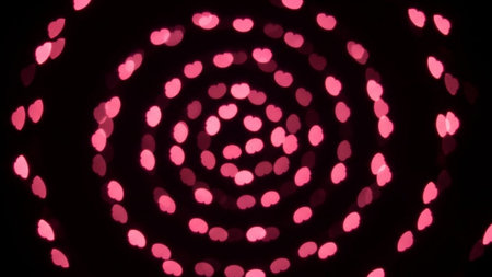 Heart bokeh background. Valentine's day concept. Blurred lights.の素材