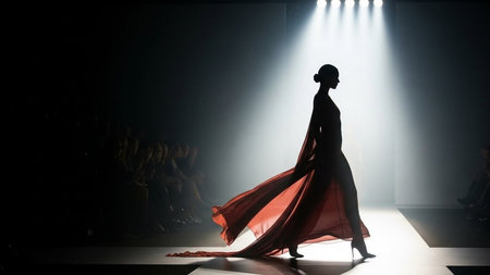 A model walks the runway at the Nolcha Fall 2013 fashion show during Mercedes-Benz Fashion Week in New York City.の素材