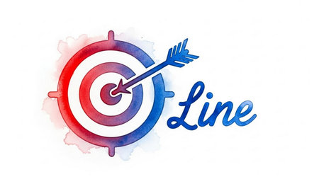 Watercolor target with arrow in the center and the word life on white backgroundの素材