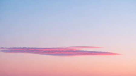 Sunset sky background - vintage effect style picture. Color of the year 2019の素材