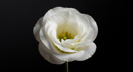 White tulip on a black background. White tulip on a black background.の素材