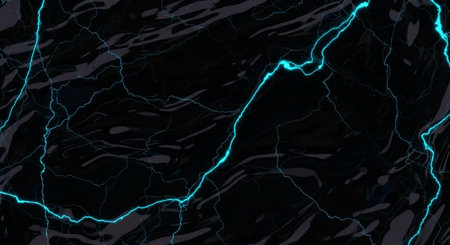 Realistic Detailed 3D Render of Black Marble Texture Background.の素材