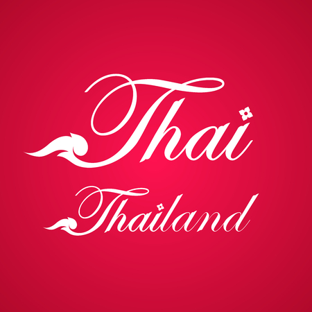 THAILAND travel destination vector illustration.のイラスト素材