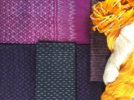 Elegant Thai Silk.の写真素材