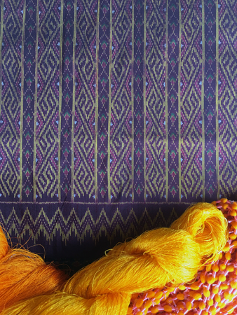 Elegant Thai Silk.の写真素材