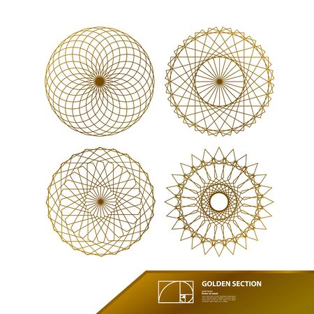 Golden ratio for creative design vector illustration.のイラスト素材