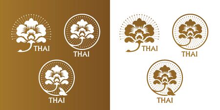 Thai art element for Thai graphic design vector illustration.のイラスト素材
