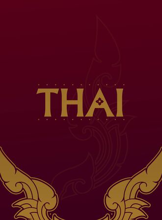 Thai art element for Thai graphic design vector illustration.のイラスト素材