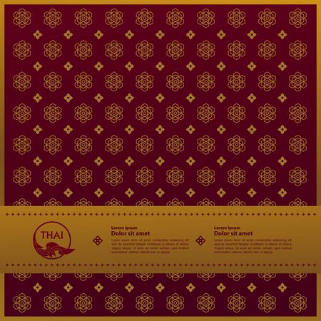 Thai art element for Thai graphic design vector illustration.のイラスト素材